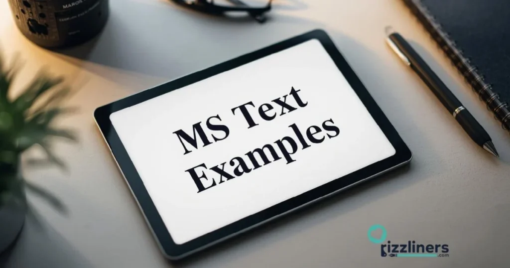 Funny Ms Text Examples